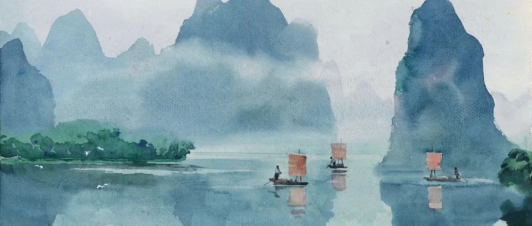 ​古元的山水绘画作品欣赏