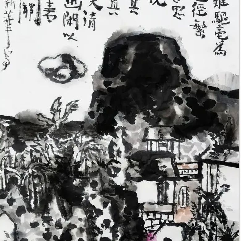 探索中的刘新华新风格山水画，走自己的路，让别人说去吧