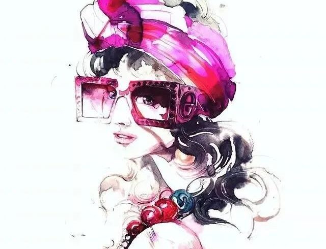 水彩花卉美女水彩画家VeronikaTaletskaya绘画作品欣赏