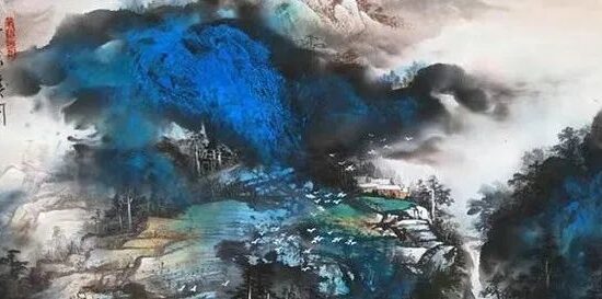 ​丁亚忠国画山水作品