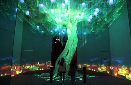 他们在山西打造了一棵多媒体许愿“神树”