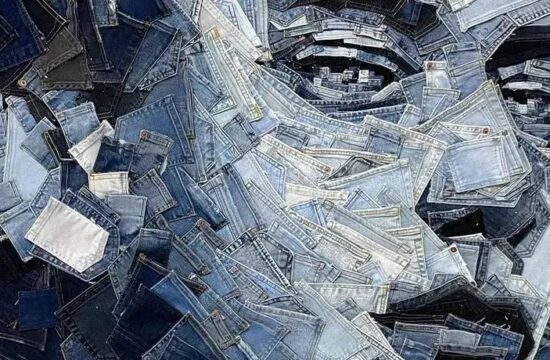 她把废弃的牛仔裤，做成了一件件高格调的艺术品