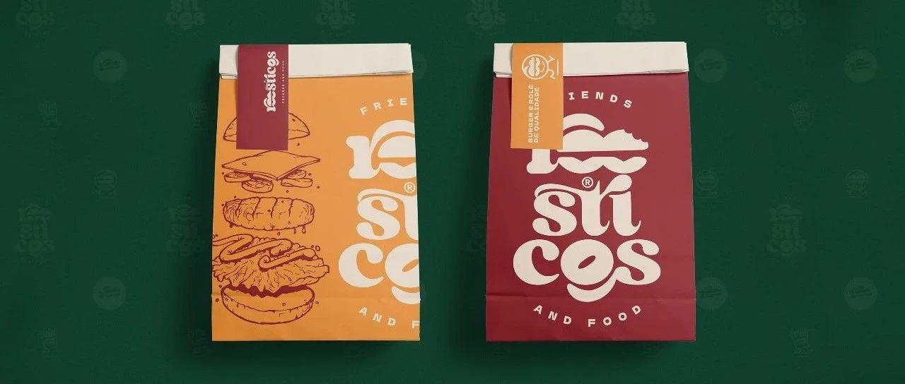 巴西包装｜Roosticos 汉堡品牌包装设计