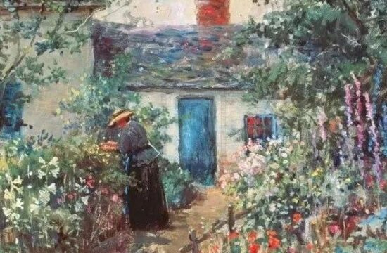静美时光午后的花园 | 美国印象派画家格雷夫斯油画作品欣赏