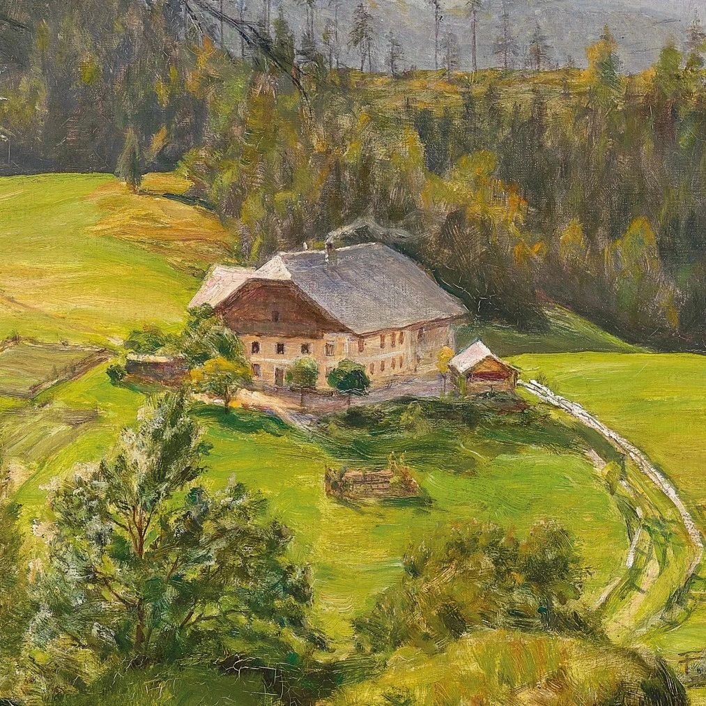奥地利风景画家，阿道夫·赫尔姆贝格作品