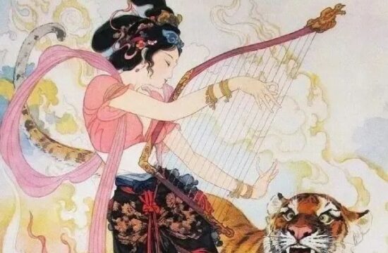 他笔下的美人与老虎，清新脱俗