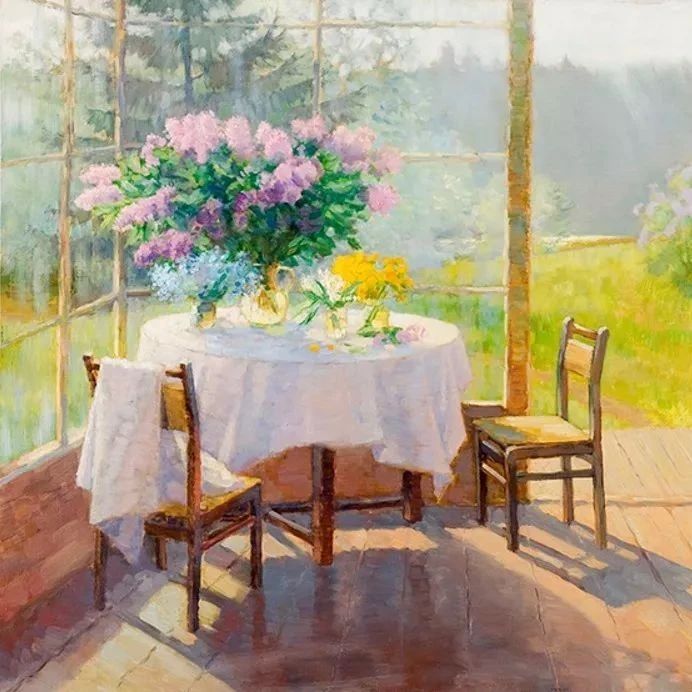 清新静谧的油画，俄罗斯画家奥列格·波塔波夫作品