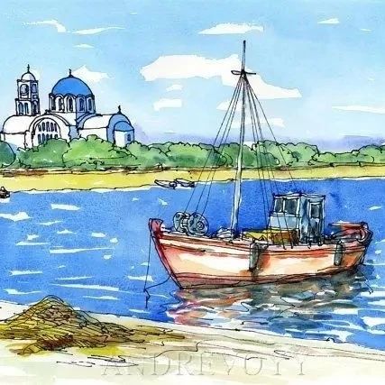 希腊水彩插画艺术家 Andrevoyy绘画作品欣赏