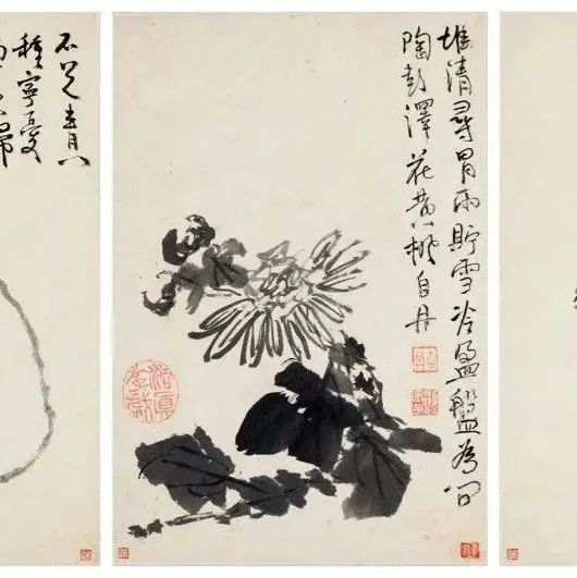 颠道人《花卉逸品册》十二开雅赏