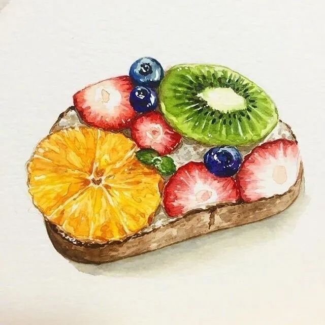一组美食插画分享Dalgura