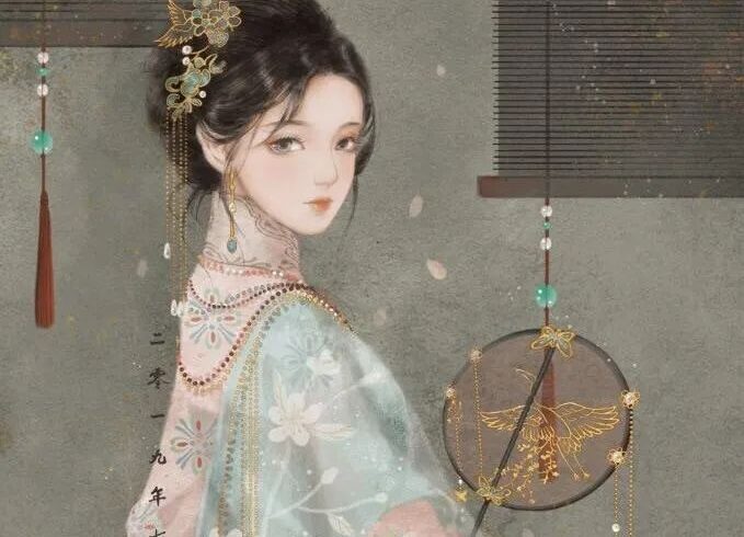 古风人物插画作者：南栀子绘画作品欣赏