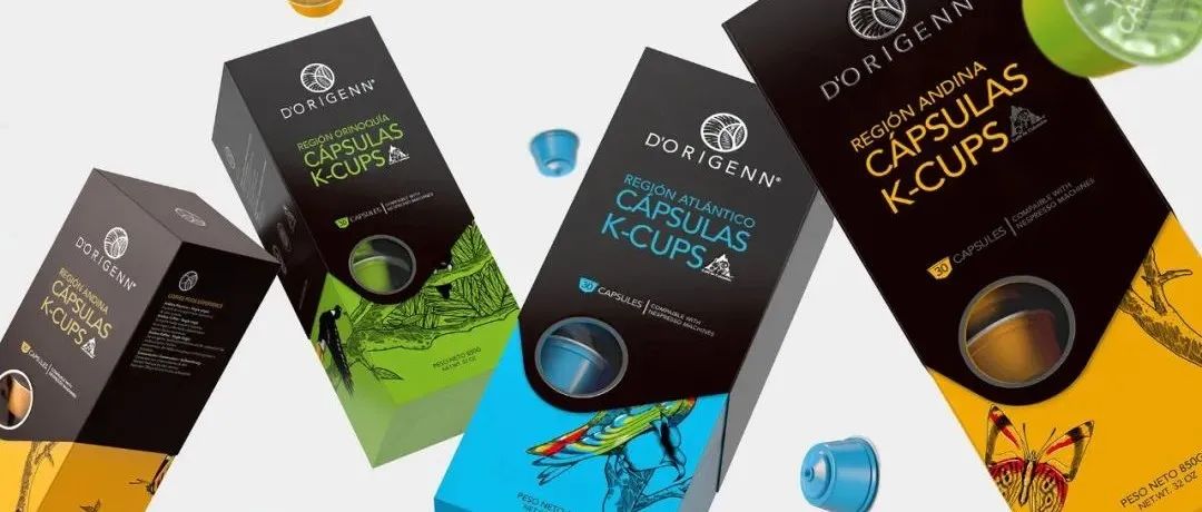 哥伦比亚包装｜D'ORIGEN 咖啡 K-CUPS