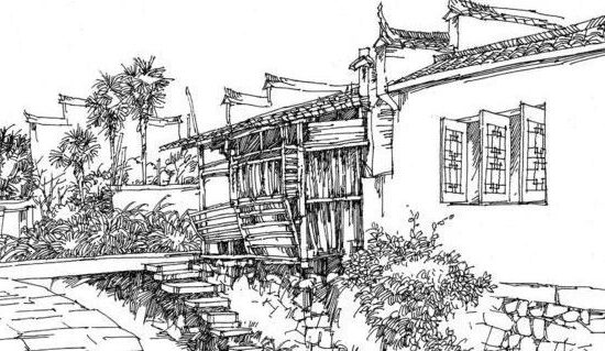 陈方达钢笔画 《建筑钢笔画表现技法》