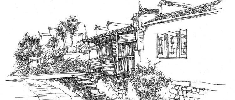 陈方达钢笔画 《建筑钢笔画表现技法》