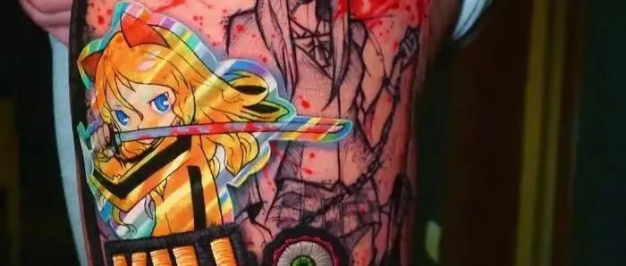 13个像贴画一样的纹身图案，立体感十足，强迫症​：好想撕下来