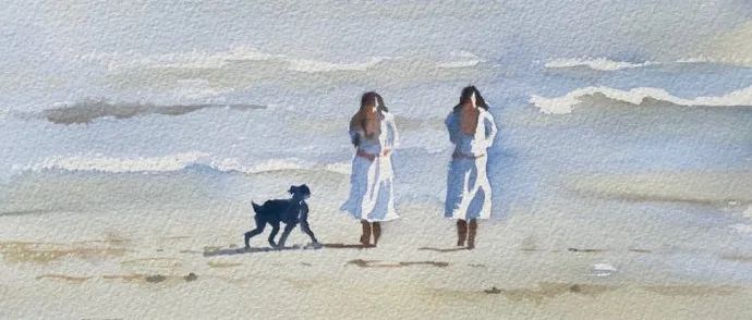英国水彩艺术家哈泽尔·索安绘画作品欣赏