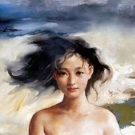 周迅18岁半裸身体，为他做人体模特！一幅画184万，他笔下的江南女子，真美！
