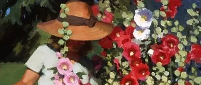油画里的阳光美人，简直太美了