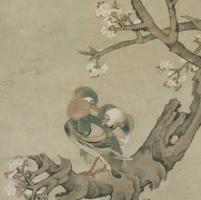 明 吴彬《文杏双禽图》雅赏