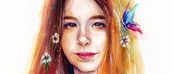 Lina水彩肖像插画欣赏