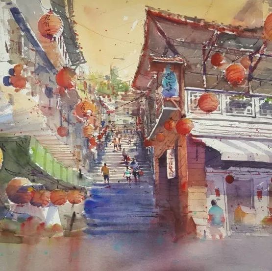 ​澳大利亚水彩画家Jayson Castor风景绘画作品