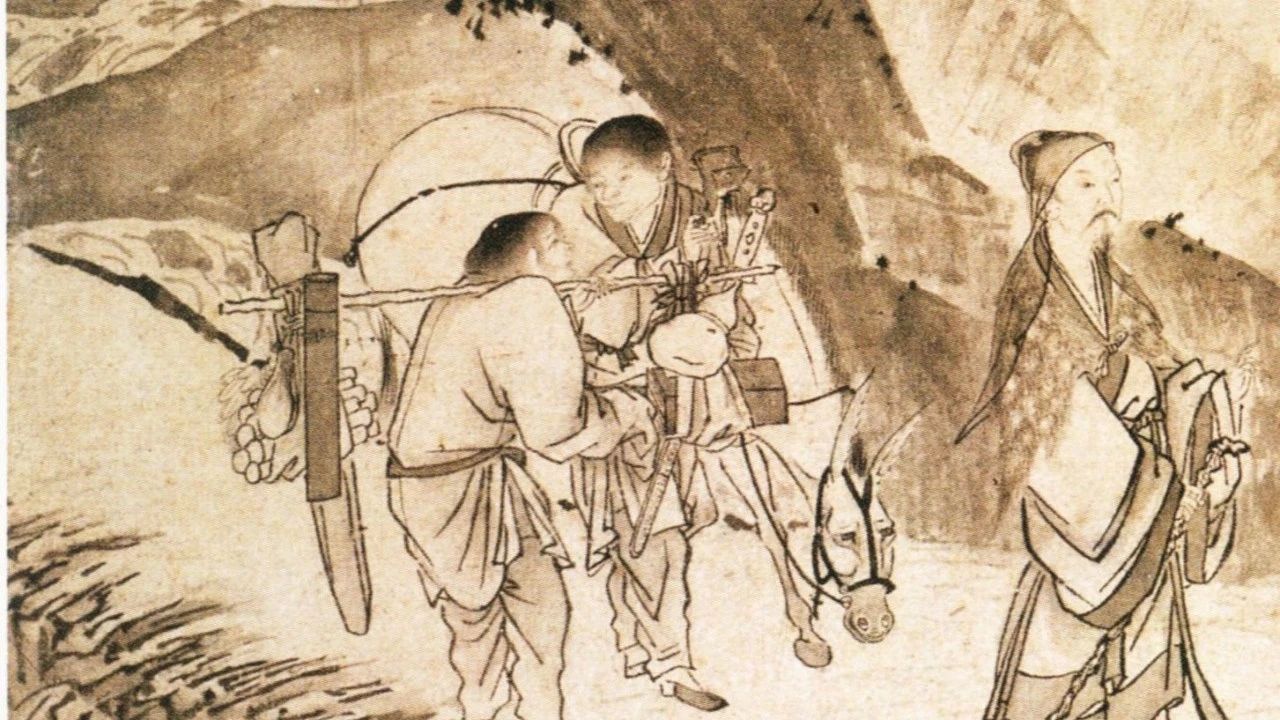 《归去来兮图—问征夫以前路》马轼（明） - 中国名画鉴赏语音讲解（一百八十七）