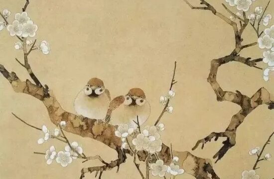 陈之佛画梅，孤寂高逸