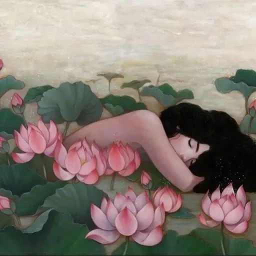 她手绘插画女孩，独特的气质，比任何头像壁纸还美