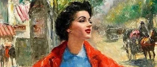 匈牙利画家帕尔·弗里德人物油画作品