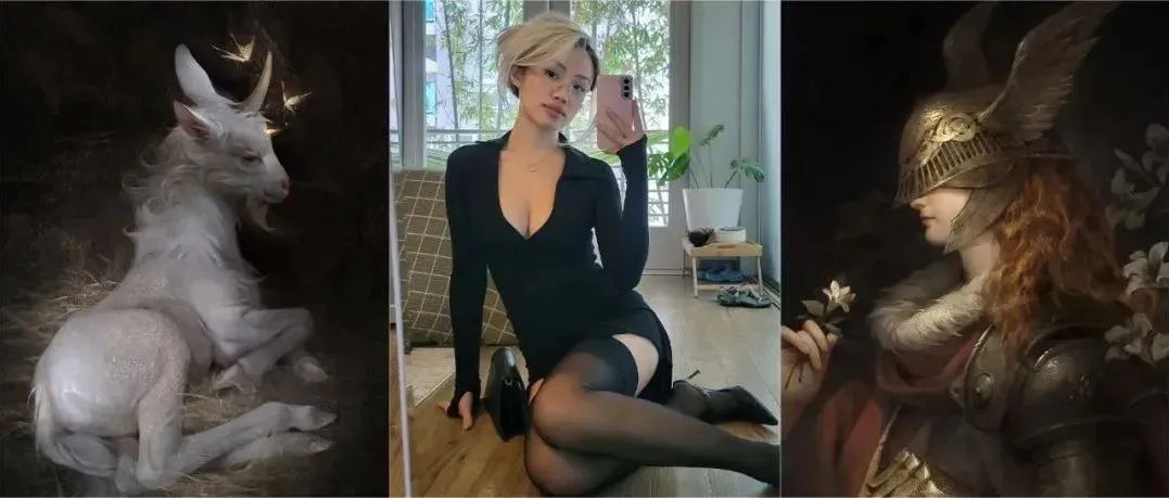 扑面而来的高级质感！魔鬼身材的华裔辣妹才华惊人，塑造复古油画风绝美光影！-D.ROCK