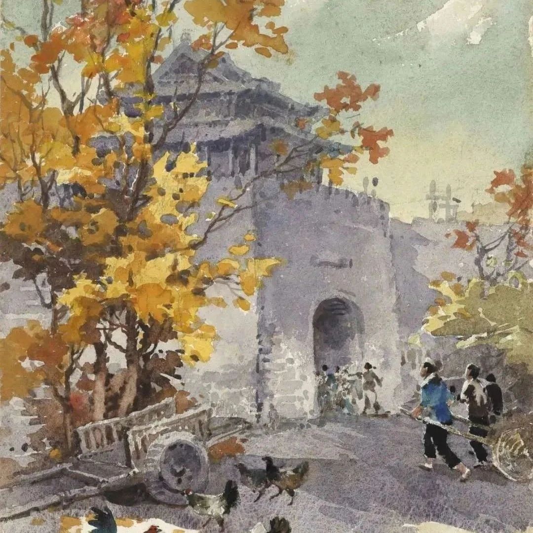 中国水彩画之父：李剑晨水彩作品