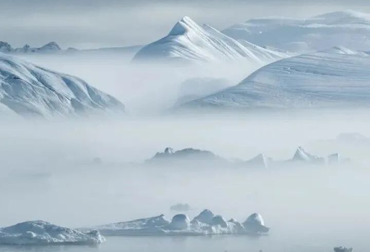 冰峰的美景