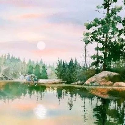 ​美国画家Gary Spetz水彩风景绘画作品