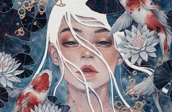 时尚插画风格探索|Kelogsloops笔下沉睡的忧郁灵魂和墨蓝色的畅想！