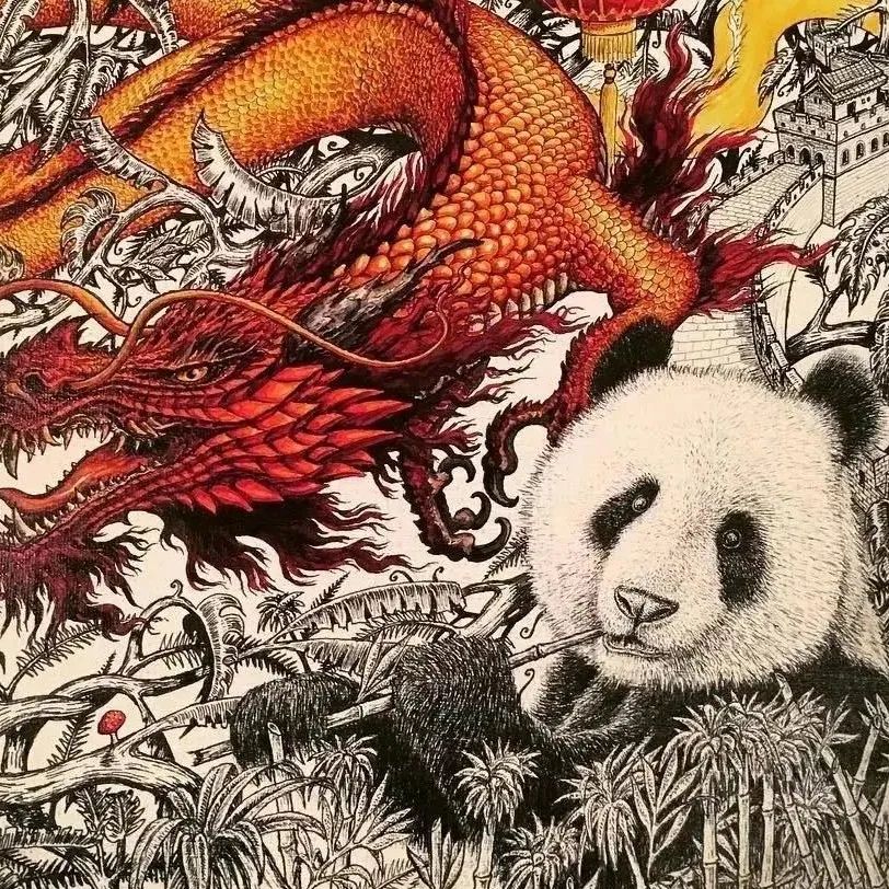 85后小哥绘海外版《清明上河图》，放大100倍后，网友惊呆了！