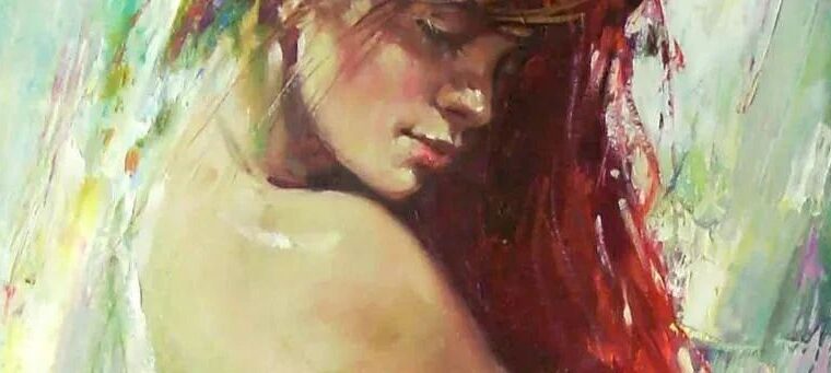 性感美艳，激情无限，俄罗斯人体油画作品欣赏