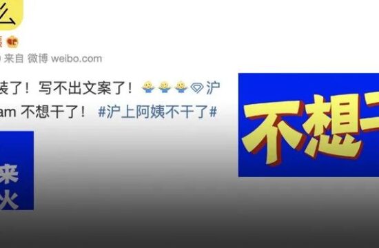 沪上阿姨不想干了，打工人支棱起来吧
