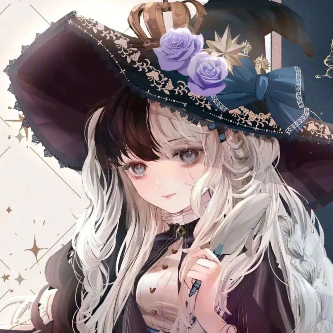 微信头像｜宫廷少女洛丽塔复古女生动漫头像，这真心好看！