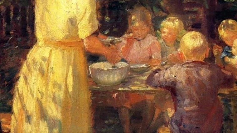 艺术家 Anna Ancher 油画作品.