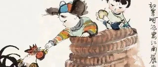 程十发画鸡，趣味盎然！