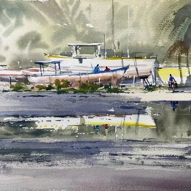 巴西的水彩艺术家Carlos Avelino水彩画