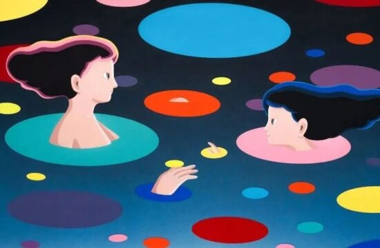 神秘的插画背后，既美丽又有隐藏的焦虑