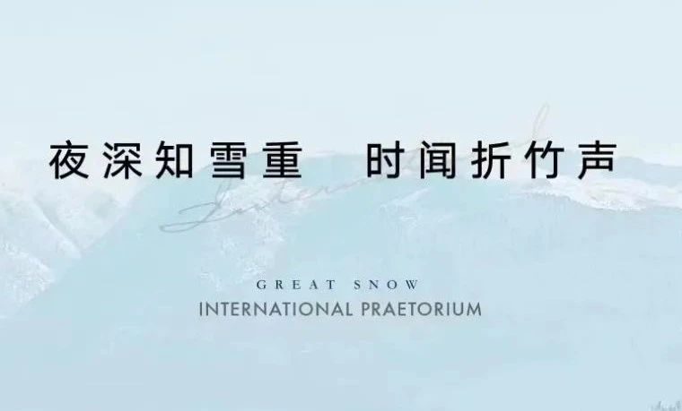 【节气-大雪】2022大雪地产微信海报精选鉴赏