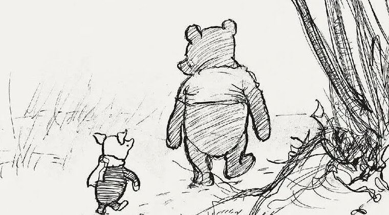 “爷青回”系列，一组罕见的小熊维尼原画，引起无数人共鸣