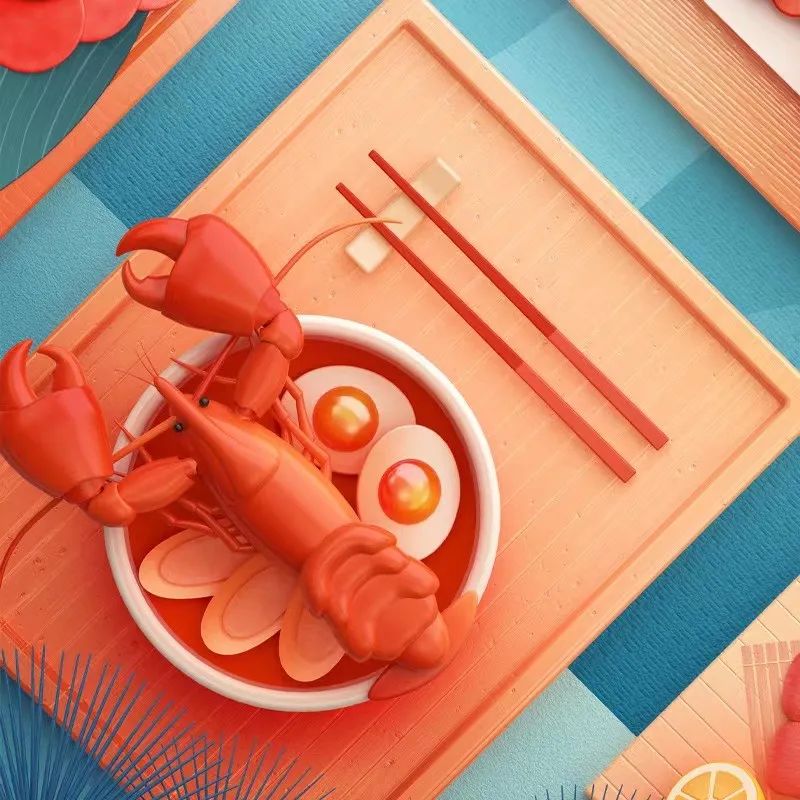 不熟悉C4D，如何创作视觉炸裂的3D插画？
