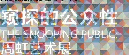 窥探的公众性——周虹艺术展