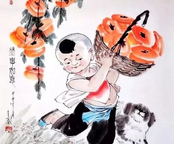 这组国画太喜庆了！