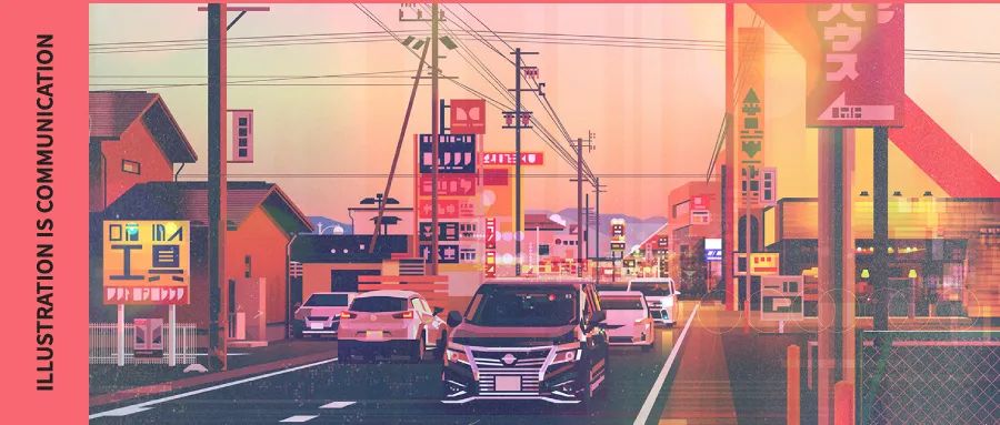 英国插画师James Gilleard，几何图形的节奏感