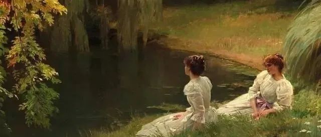 法国艺术家Louis Emile Villa人物油画