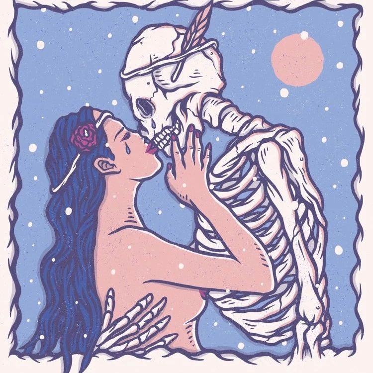 插画丨夭寿啦！我居然羡慕起一个骷髅人